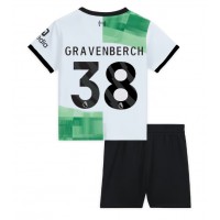 Billiga Liverpool Ryan Gravenberch #38 Barnkläder Borta fotbollskläder till baby 2023-24 Kortärmad (+ Korta byxor)